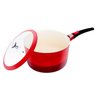 Jogo de Panelas Cerâmica 7 Pçs com Caçarola Baixa Frigideira Cabo Destacável 24cm Vai Forno Le - 2