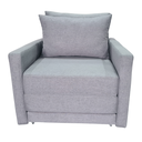 Ver imagem 5 de Poltrona Cama | Tecido Linho | 90cm | Granito