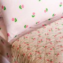 Ver imagem 3 de Cobre Leito Basic Casal Padrão 3 Peças Tulipa Rosa