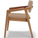 Ver imagem 4 de Kit 05 Cadeiras para Sala de Jantar Estar Living Giorgia B04 Linho Bege Escuro