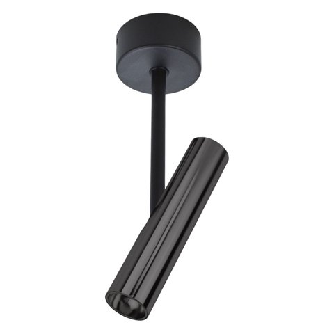 Spot Arandela de Sobrepor Preto Brilhante Led 6w 3000k Bivolt Embu Led