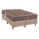 Ver imagem 1 de Cama Box Queen: Colchão Molas Herval Bonnel Suite Master + Base CRC Suede Bege(158x198)