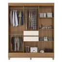 Ver imagem 5 de Cômoda London e Guarda Roupa Casal Munique Amêndola Off White - Demóbile