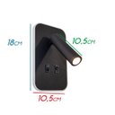 Ver imagem 2 de Arandela Metal Cabeceira 19CM Preta LED 10+3W 3000K Delis