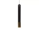 Ver imagem 2 de Pendente Tubo 27cm Marrom Dourado Led 5w 3000k Bivolt Delis