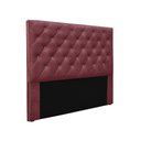 Ver imagem 1 de Cabeceira Cama Box King 195 Cm Tania Veludo S04 - D'Rossi Cor Vinho