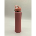 Ver imagem 1 de Garrafa Térmica Ms-924 700ml com Chaveiro:Rosa Claro