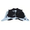 Tapete de Couro de Boi. Pele Bovina Natural. 1,80 x 2,00 M. Preto e Branco. P976C - 3