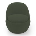 Ver imagem 6 de Kit 02 Poltronas Orgânicas Living Memphis Fixa Bouclê Verde Musgo - Desk Design
