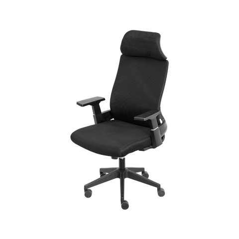 Cadeira de Escritório Diretor Giratória Lyon Tela Soft Touch Ny Preta Base Rodízio