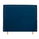 Ver imagem 3 de Cabeceira Cama Box Casal Grecia 140 Cm Suede Azul Marinho