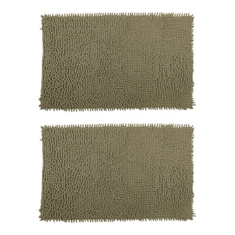 2 Tapete Banheiro Bolinha 38x48 Antiderrapante Rozac Verde