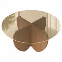 Ver imagem 3 de Mesa Centro com Vidro Reflecta Fiori Cor Cinamomo