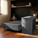 Ver imagem 1 de Base Box Solteiro para Cama Dobrável Otto Suede Cinza 188x88 Reforçada com Pés Compacto - Arkell