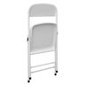 Mesa Dobravel Conjunto com 4 Cadeiras - Branco Açomix - 7