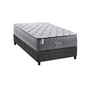 Ver imagem 1 de Cama Box Solteiro: Colchão Molas Masterpocket Ensacadas Versalhes + Base Crc Suede Gray (96x203)