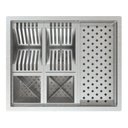 Ver imagem 1 de Calha Inox Inox Pia Cozinha Gourmet Quadrada Escovado Cozinha Technox