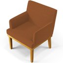Ver imagem 7 de Kit 03 Poltronas Decorativa Para Sala De Estar E Recepção Beatriz W01 Bouclê Terracota - Lyam Decor