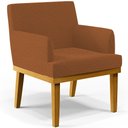 Ver imagem 3 de Kit 03 Poltronas Decorativa Para Sala De Estar E Recepção Beatriz W01 Bouclê Terracota - Lyam Decor