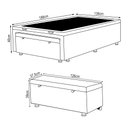 Ver imagem 3 de Cama Box Baú Casal com Recamier Flex 1,38x1,88 Bege