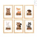 Ver imagem 1 de Quadros Decorativos Animais do Bosque Menina Lacinho: Pinus