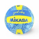 Ver imagem 1 de Bola de Vôlei de Quadra/praia Mikasa Good Vibes Azul/amarelo