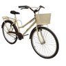 Bicicleta aro 26 Retrô classic new bike moderna Bege - 2
