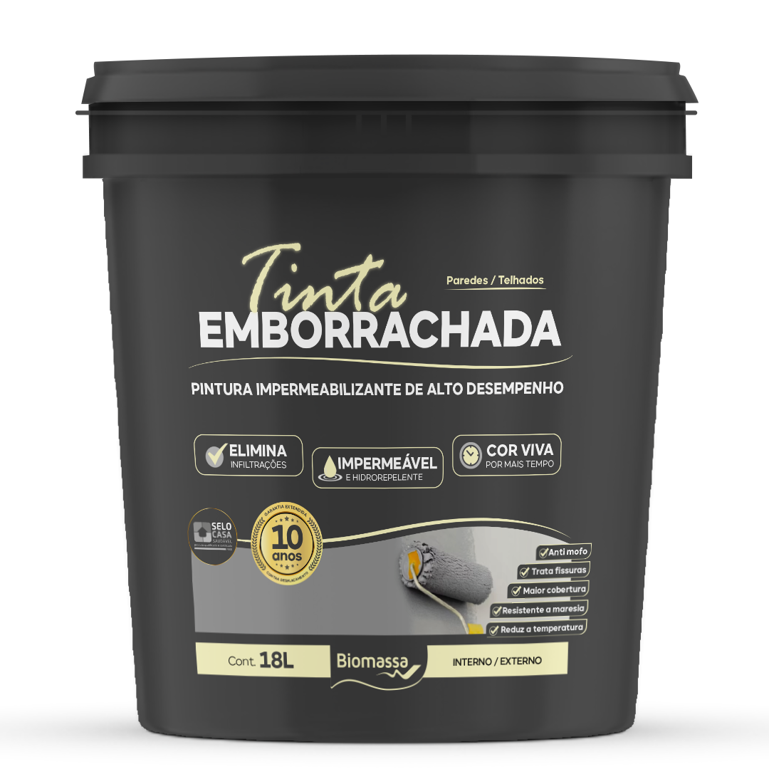 Tinta Emborrachada (18l) - Preto Biomassa do Brasil