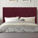 Ver imagem 1 de Cabeceira Estofada Istambul Capitonê 140cm Casal Box Quarto Suede Bordô - Gat Magazine
