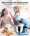 Ver imagem 5 de Facelle Stand Mixer 6 Velocidades, 6.5 Qt, 660w, Azul