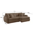 Ver imagem 2 de Sofá Cama 210 Cm Braço 15 Cm Retrátil e Reclinável Inova Meu Sofá Online