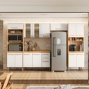 Ver imagem 2 de Cozinha Modulada 5 Peças 17011 Freijo Off White Cristal Nicioli