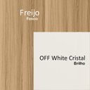 Ver imagem 5 de Cozinha Modulada 5 Peças 17011 Freijo Off White Cristal Nicioli