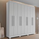 Ver imagem 2 de Guarda Roupa Casal Dubai 8 Portas 240 Cm Branco Armoveis