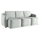 Ver mais imagens de Sofá Cama Modulado Retrátil e Reclinável Decorativo Varsóvia 276cm Veludo Cinza G33 - Gran Belo