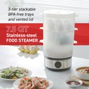 Ver imagem 2 de Elite Gourmet Vaporizador de Alimentos com 3 Níveis, 7,5 Litros, Inox, 400w