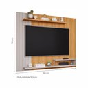 Ver imagem 3 de Painel para TV Até 50 Polegadas Ripado Floripa Permobili Nature Off White