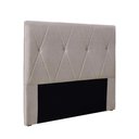 Ver imagem 1 de Cabeceira Cama Box Solteiro 90 Cm Aquilla Linho Areia S04 - D'Rossi