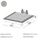 Ver imagem 2 de Base de Cama King Tw29 Freijó Dalla Costa