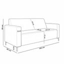 Ver imagem 5 de Sofá 3 Lugares Sala Living Industrial 180cm Senna K01 Couríssimo Whisky - Lyam Decor