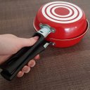 Ver imagem 2 de Omeleteira Frigideira Dupla Para Omelete Antiaderente Vermelha Brinox Garlic