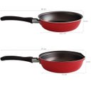 Ver imagem 4 de Omeleteira Frigideira Dupla Para Omelete Antiaderente Vermelha Brinox Garlic