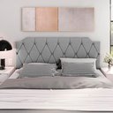 Ver imagem 1 de Cabeceira Kelly Capitonê Cama Queem 1.60 Cinza