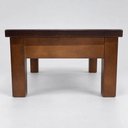 Ver imagem 5 de Mesa de Centro Sala Retangular Madeira Maciça 75x55 Pé Reto Castanho