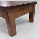 Ver imagem 6 de Mesa de Centro Sala Retangular Madeira Maciça 75x55 Pé Reto Castanho
