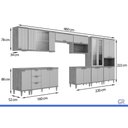 Ver imagem 3 de Cozinha Completa 9 Peças Elena CZ541 Cinamomo/Platina MGM