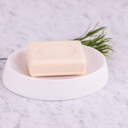 Saboneteira Poliéster Oval Branco Para Sabonete Barra - 1