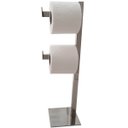 Ver imagem 4 de Papeleira Dupla de Chão Lavabo Porta Rolo Papel Higiênico