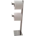 Ver imagem 1 de Papeleira Dupla de Chão Lavabo Porta Rolo Papel Higiênico