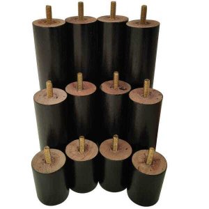 Kit de 12 Pés de Madeira Anti Refluxo Conjunto de Pés de Madeira